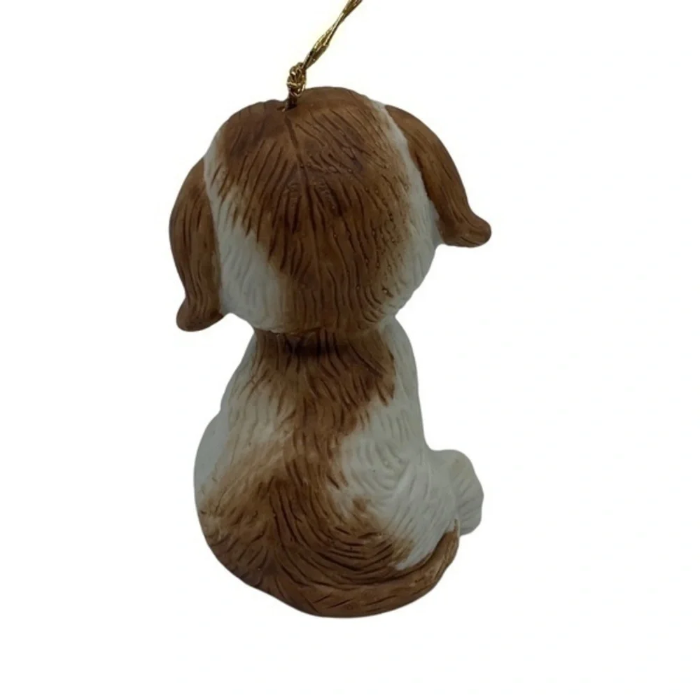 Vintage Jasco Puppy Ceramic Ornament
